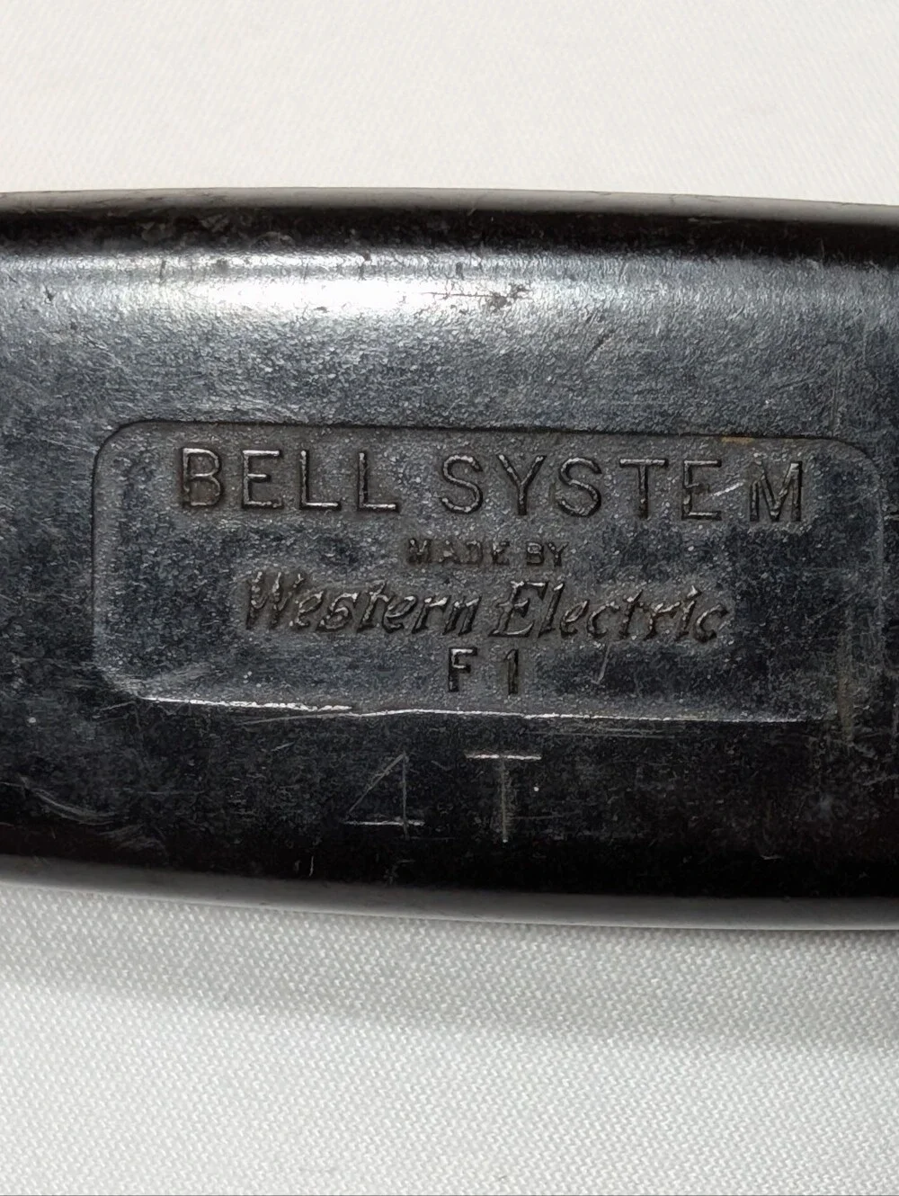 Antique Western Electric Black Rotary Dial Space Saver Wall Mount Phone C1 VTG